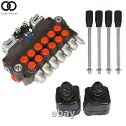 6 Spool 21 GPM Hydraulic Backhoe Directional Control Valve With 2 Joysticks