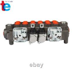 6 Spool, 21 GPM Hydraulic Backhoe Directional Control Valve with 2 Joysticks US