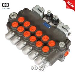 6 Spool 21 GPM Hydraulic Backhoe Directional Control Valve with conversion