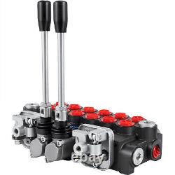 6 Spool 4500PSI Hydraulic Backhoe Directional Control Valve 11 GPM With2 Joysticks