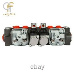 6 Spool Hydraulic Backhoe Directional Control Valve 11 GPM With 2 Joysticks