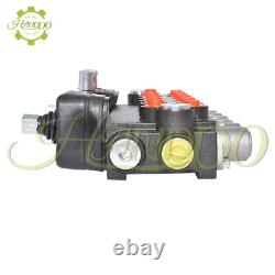 6 Spool Hydraulic Backhoe Directional Control Valve 11 GPM With 2 Joysticks