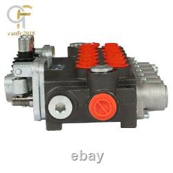 6 Spool Hydraulic Backhoe Directional Control Valve 11 GPM With 2 Joysticks