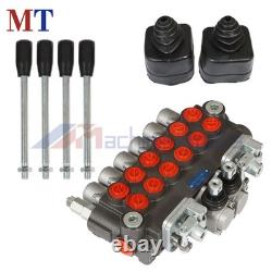 6 Spool Hydraulic Backhoe Directional Control Valve With 2 Joysticks 11GPM
