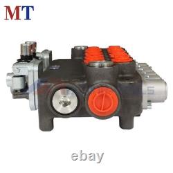 6 Spool Hydraulic Backhoe Directional Control Valve With 2 Joysticks 21 GPM