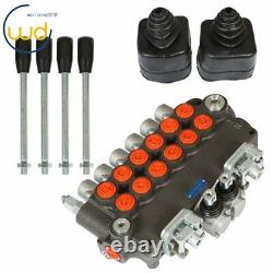 6 Spool Hydraulic Backhoe Directional Control Valve with 2 Joysticks, 21 GPM