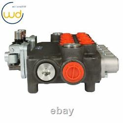 6 Spool Hydraulic Backhoe Directional Control Valve with 2 Joysticks, 21 GPM