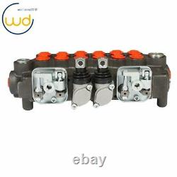 6 Spool Hydraulic Backhoe Directional Control Valve with 2 Joysticks, 21 GPM