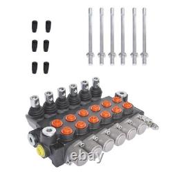 6 Spool Hydraulic Control Valve 13GPM 3600 PSI SAE Ports