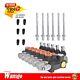 6 Spool Hydraulic Control Valve Double Acting 13 GPM 3600 PSI SAE Ports