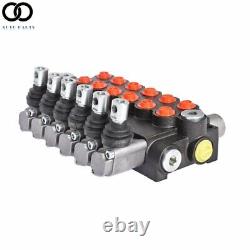 6 Spool Hydraulic Directional Control Valve 11GPM Adjustable Relief Valve