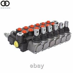 6 Spool Hydraulic Directional Control Valve 11GPM Adjustable Relief Valve