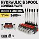 6 Spool Hydraulic Directional Control Valve 11GPM Adjustable for Tractors Loader