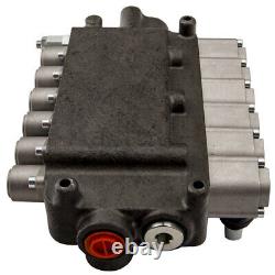 6 Spool Hydraulic Directional Control Valve 21 gpm 3625psi 2 Joysticks 80l/min