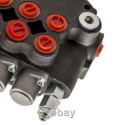 6 Spool Hydraulic Directional Control Valve 21 gpm 3625psi 2 Joysticks 80l/min