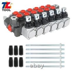 6 Spool Hydraulic Directional Control Valve Adjustable 3600PSI 11GPM