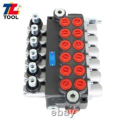 6 Spool Hydraulic Directional Control Valve Adjustable 3600PSI 11GPM