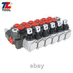 6 Spool Hydraulic Directional Control Valve Adjustable 3600PSI 11GPM