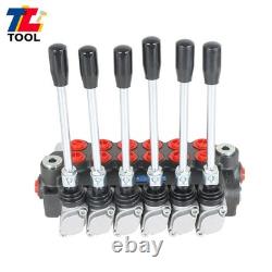 6 Spool Hydraulic Directional Control Valve Adjustable 3600PSI 11GPM