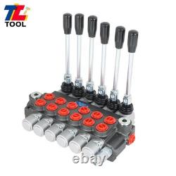 6 Spool Hydraulic Directional Control Valve Adjustable 3600PSI 11GPM