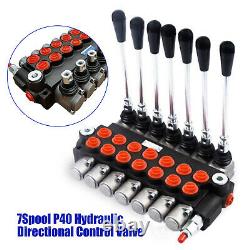 7P40 7 Spool Multi-way Hydraulic Directional Control Valve 13GPM 250bar Manual