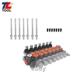 7Spool 11 GPM Hydraulic Monoblock Double Acting Control Valve SAE Port 3625 psi