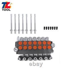 7Spool 11 GPM Hydraulic Monoblock Double Acting Control Valve SAE Port 3625 psi