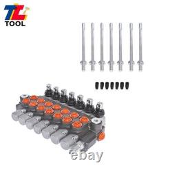 7Spool 11 GPM Hydraulic Monoblock Double Acting Control Valve SAE Port 3625 psi