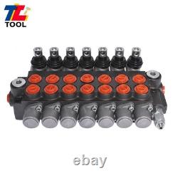 7Spool 11 GPM Hydraulic Monoblock Double Acting Control Valve SAE Port 3625 psi