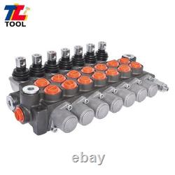 7Spool 11 GPM Hydraulic Monoblock Double Acting Control Valve SAE Port 3625 psi