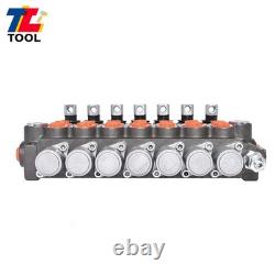 7Spool 11 GPM Hydraulic Monoblock Double Acting Control Valve SAE Port 3625 psi