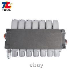 7Spool 11 GPM Hydraulic Monoblock Double Acting Control Valve SAE Port 3625 psi