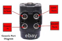 7.63CI-125ML Orbital Steering Control Valve kit hydraulic 6 ram and 9 column