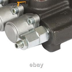 7 Spool 11GPM Hydraulic Directional Control Valve 2JOYSTICK 40L BSPP Port US