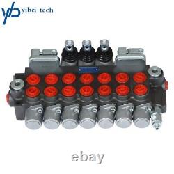 7 Spool 11GPM Hydraulic Directional Control Valve 2 Joystick 40L 7x DA BSPP Port