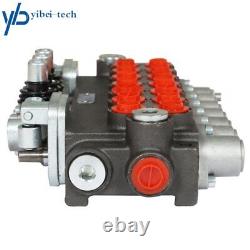 7 Spool 11GPM Hydraulic Directional Control Valve 2 Joystick 40L 7x DA BSPP Port