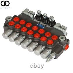 7 Spool 11GPM Hydraulic Directional Control Valve BSPP Port With 2 Joystick