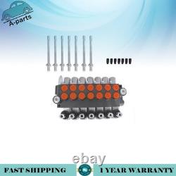 7 Spool 11 GPM Hydraulic Monoblock Double Acting Control Valve SAE Ports 3625PSI