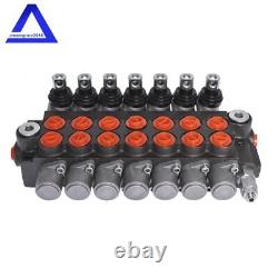 7 Spool 11 GPM Hydraulic Monoblock Double Acting Control Valve SAE Ports 3625PSI