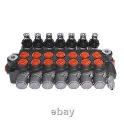 7 Spool 11 GPM Hydraulic Monoblock Double Acting Control Valve SAE Ports 3625PSI