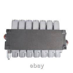 7 Spool 11 GPM Hydraulic Monoblock Double Acting Control Valve SAE Ports 3625PSI