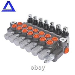 7 Spool 11 GPM Hydraulic Monoblock Double Acting Control Valve SAE Ports 3625PSI