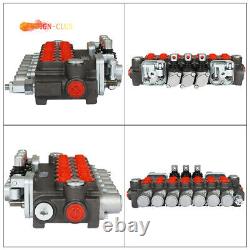 7 Spool 11 gpm Hydraulic Directional Control Valve, 40L, 2 Joystick, BSPP Interface