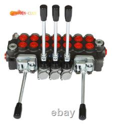 7 Spool 11 gpm Hydraulic Directional Control Valve, 40L, 2 Joystick, BSPP Interface