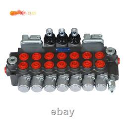 7 Spool 11 gpm Hydraulic Directional Control Valve, 40L, 2 Joystick, BSPP Interface