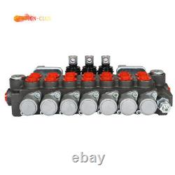 7 Spool 11 gpm Hydraulic Directional Control Valve, 40L, 2 Joystick, BSPP Interface