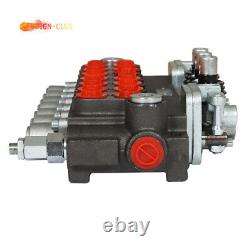 7 Spool 11 gpm Hydraulic Directional Control Valve, 40L, 2 Joystick, BSPP Interface