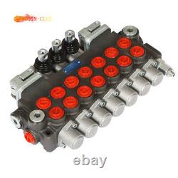 7 Spool 11 gpm Hydraulic Directional Control Valve, 40L, 2 Joystick, BSPP Interface