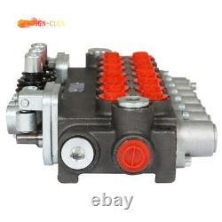 7 Spool 11 gpm Hydraulic Directional Control Valve, 40L, 2 Joystick, BSPP Interface