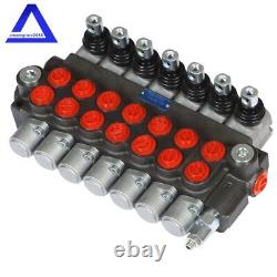 7 Spool 13GPM Hydraulic Directional Control Valve Double Acting Cylinder 3600PSI